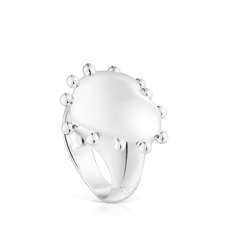 Anillos TOUS heart Signet ring San Valentín Mujer Plateados | 3652CFPJX