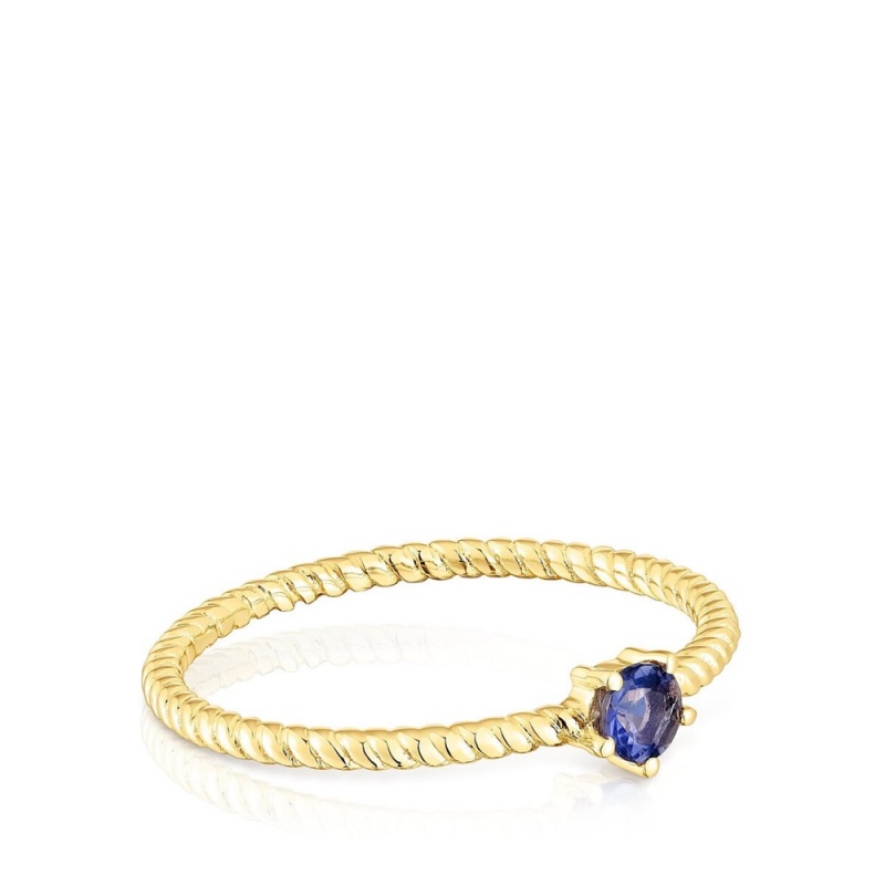 Anillos TOUS iolite Cool Joy Mujer Dorados | 2705TWKCP