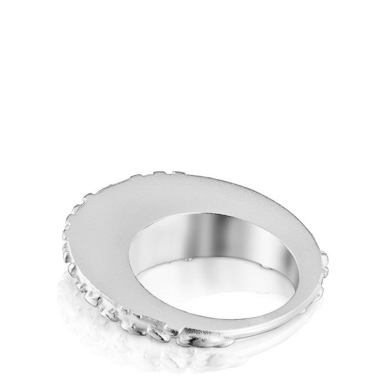 Anillos TOUS ring Dybe Mujer Plateados | 1458EYADB