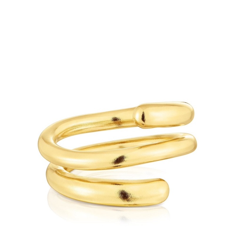 Anillos TOUS vermeil Spiral ring New Hav Mujer Plateados | 7385JCLRG