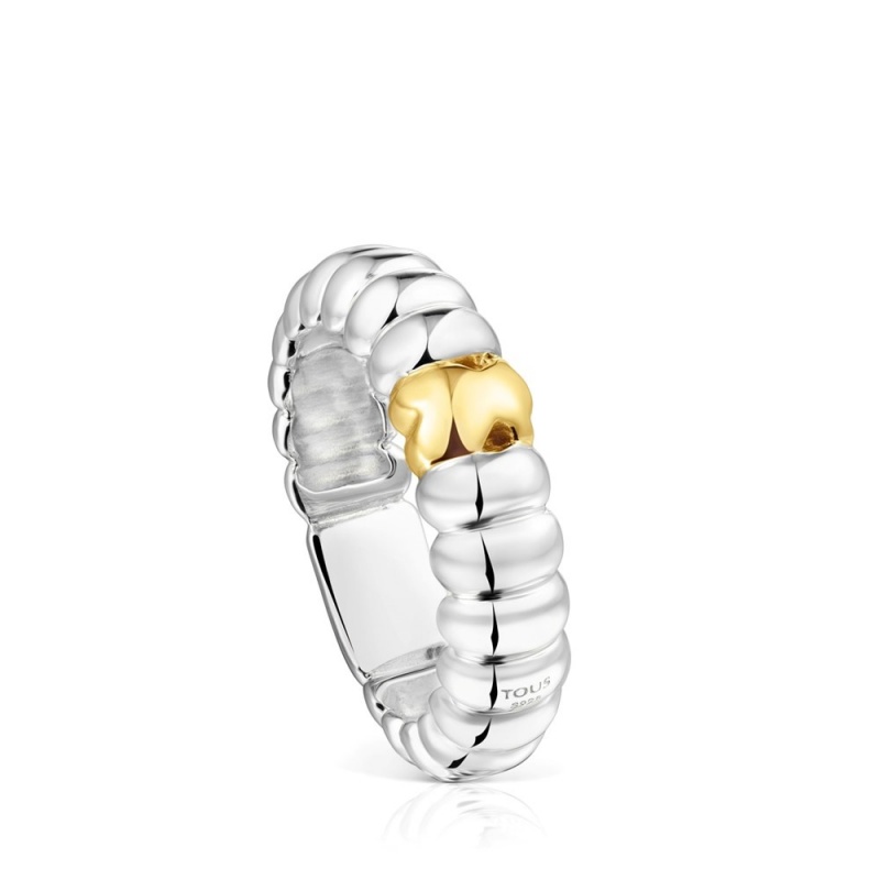 Anillos TOUS vermeil Virtual Garden Mujer Plateados | 5091MFQYU