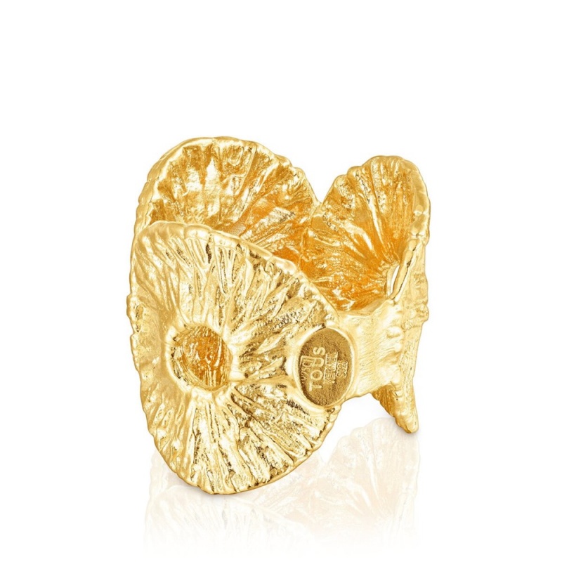 Anillos TOUS vermeil Wicker Mujer Plateados | 1768GIOUL