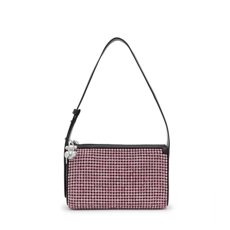 Bolsa De Hombro TOUS Shoulder Bags Party Mujer Rosas | 2609HLERN