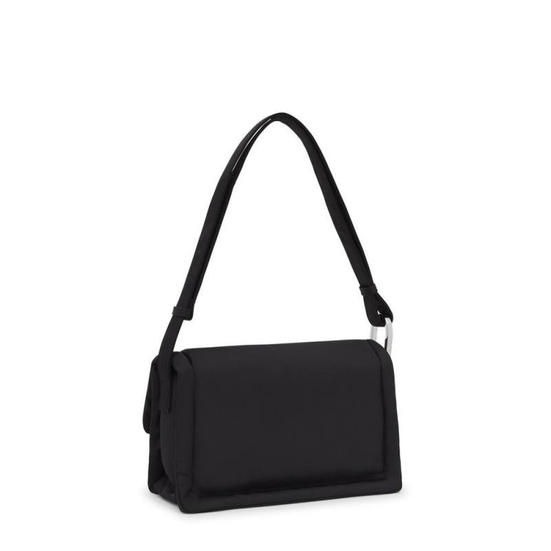 Bolsa de Mano TOUS Crossbody Bags Cushion Mujer Negros | 0952VYMCK