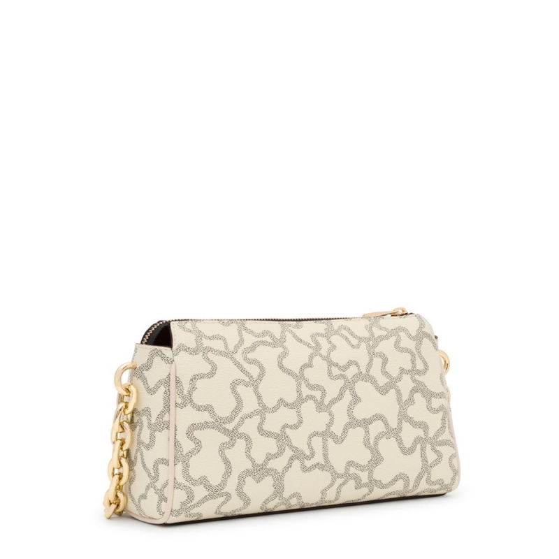 Bolsa de Mano TOUS Crossbody Bags Kaos Icon Mujer Beige | 1293EWTFN