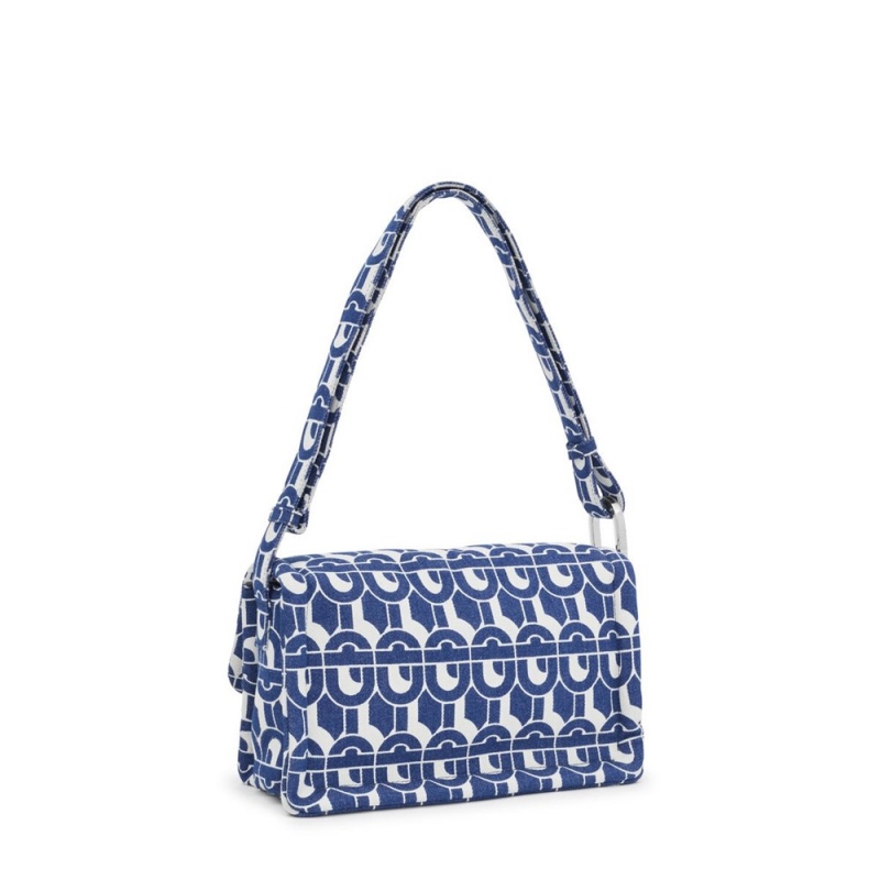 Bolsa de Mano TOUS Crossbody Bags MANIFESTO Mujer Azules | 3478KRNFT