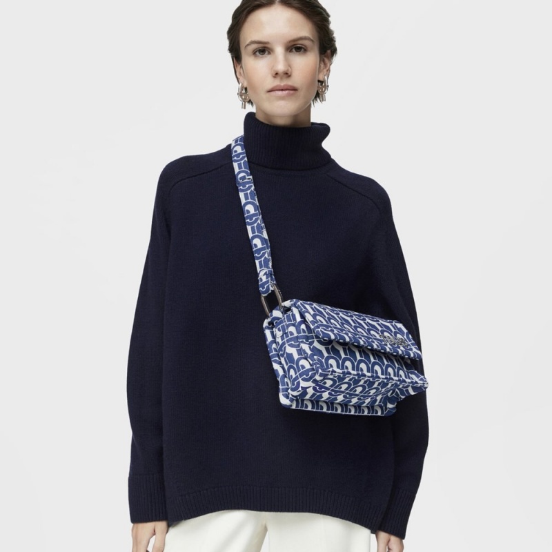 Bolsa de Mano TOUS Crossbody Bags MANIFESTO Mujer Azules | 3478KRNFT