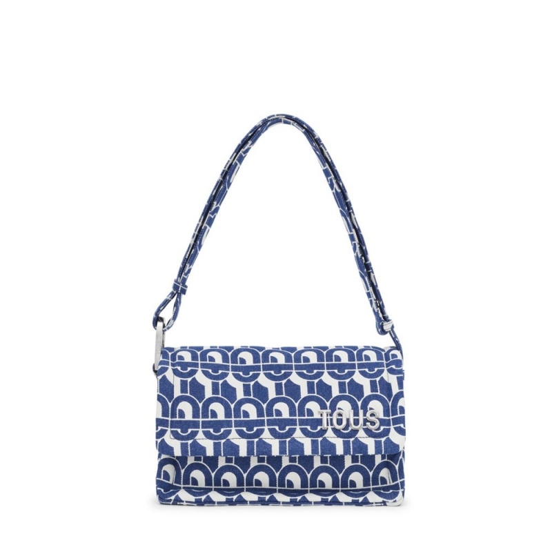 Bolsa de Mano TOUS Crossbody Bags MANIFESTO Mujer Azules | 3478KRNFT