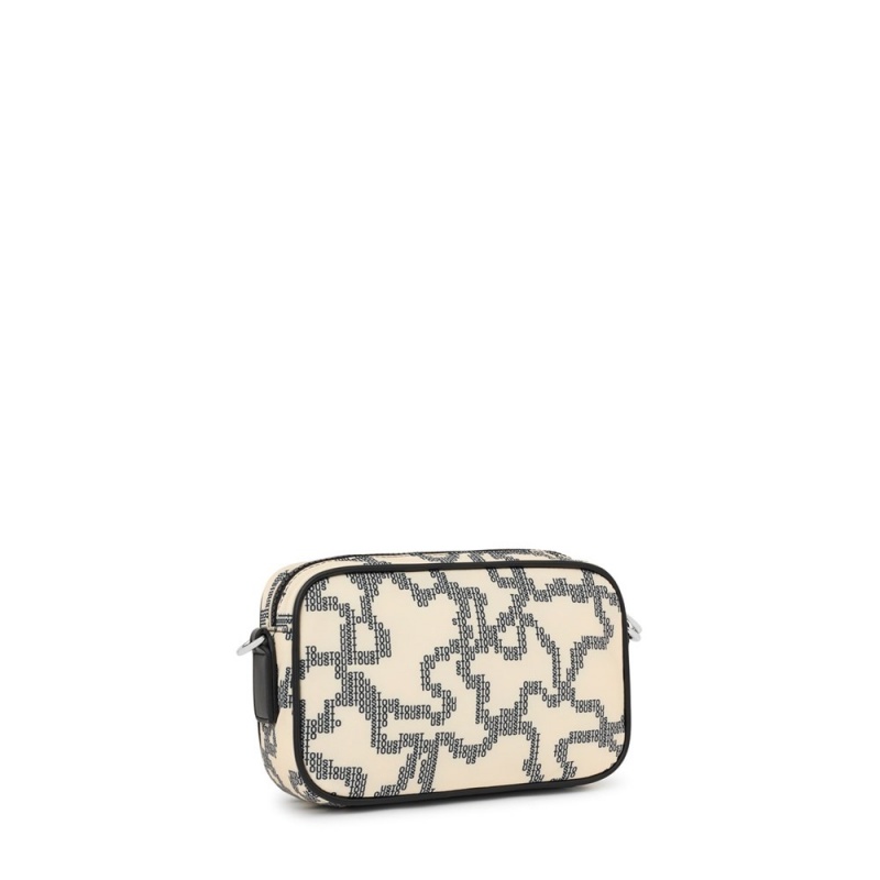 Bolsa de Mano TOUS Crossbody reporter bag Kaos Pix Soft Mujer Beige | 4807XAEJI