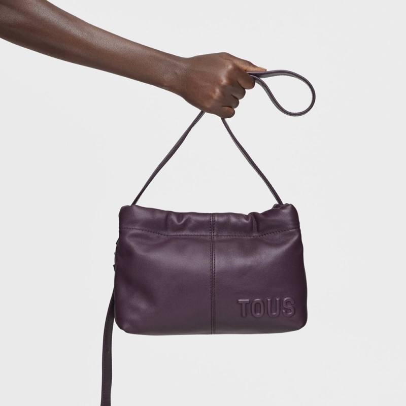 Bolsa de Mano TOUS Dolsa Crossbody Bags Mujer Vino | 0572LNACB