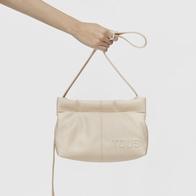 Bolsa de Mano TOUS Dolsa Crossbody Bags Mujer Beige | 1532FVOJD