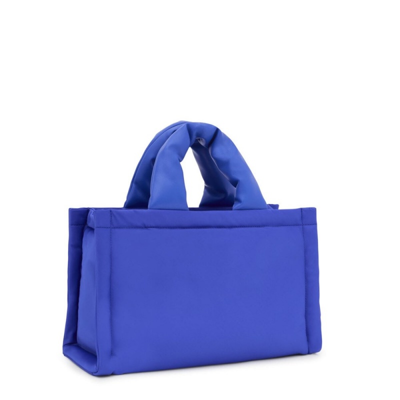 Bolsa de Mano TOUS Electric City bag Cushion Mujer Azules | 3602BUVFS