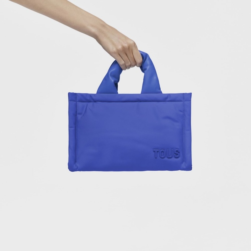 Bolsa de Mano TOUS Electric City bag Cushion Mujer Azules | 3602BUVFS