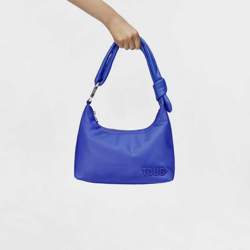 Bolsa de Mano TOUS Electric One-Shoulder Bags Cushion Mujer Azules | 2687SVJTM