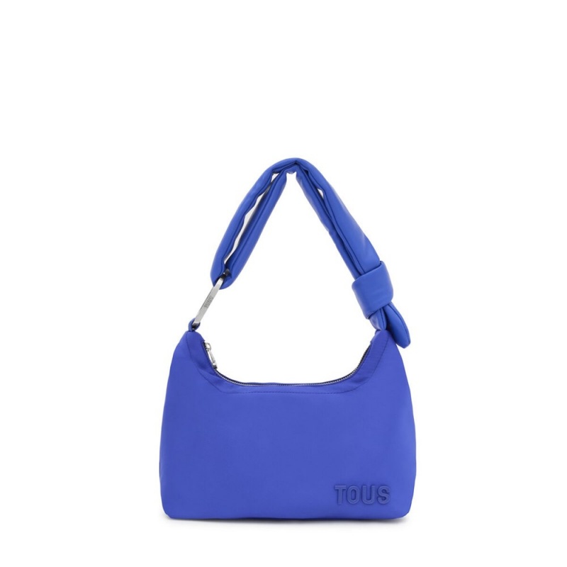 Bolsa de Mano TOUS Electric One-Shoulder Bags Cushion Mujer Azules | 2687SVJTM