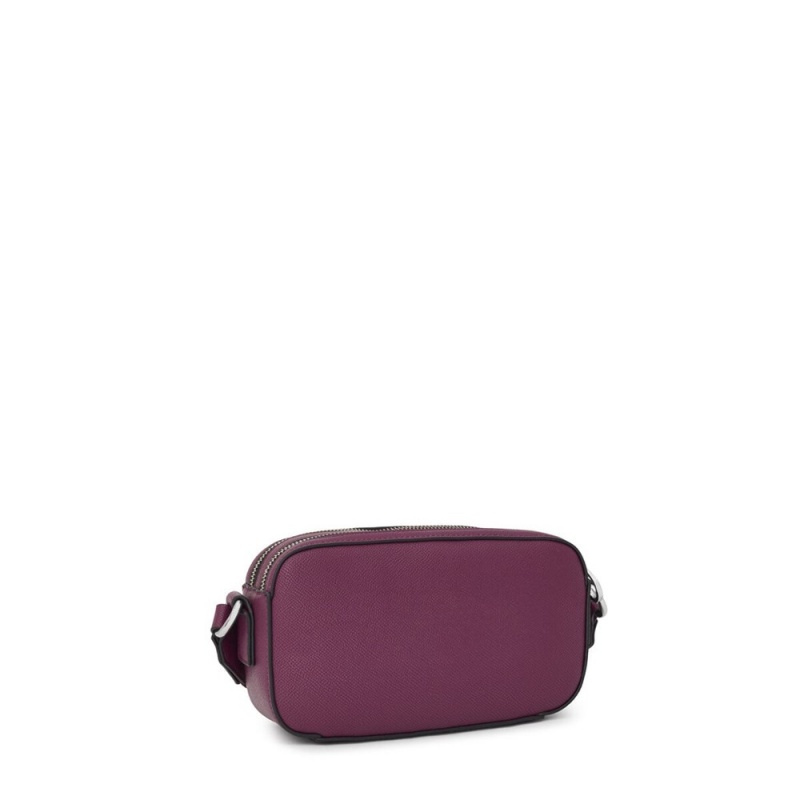 Bolsa de Mano TOUS La Rue New Crossbody reporter bag Mujer Vino | 6843SXHQB