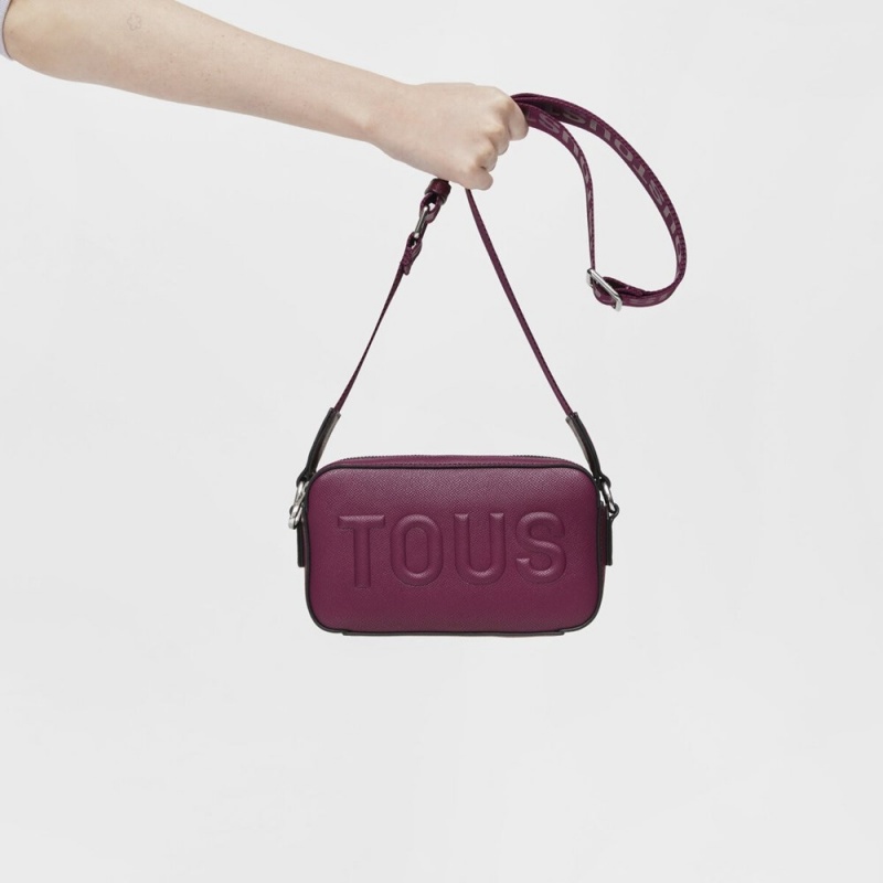 Bolsa de Mano TOUS La Rue New Crossbody reporter bag Mujer Vino | 6843SXHQB