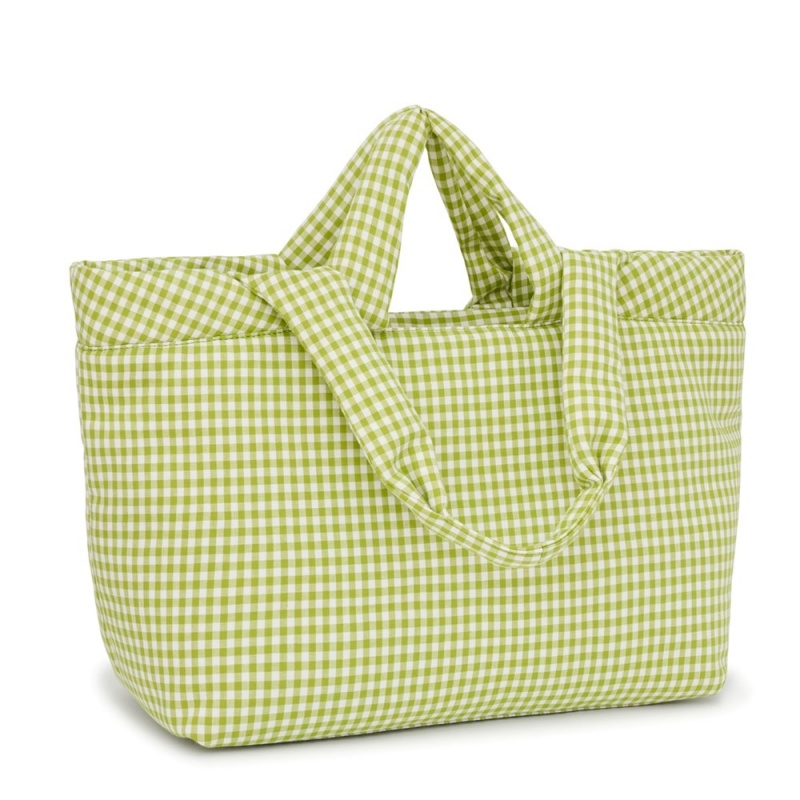 Bolsa de Mano TOUS Large Tote bag Carol Vichy Mujer Verdes | 3769PIOLR