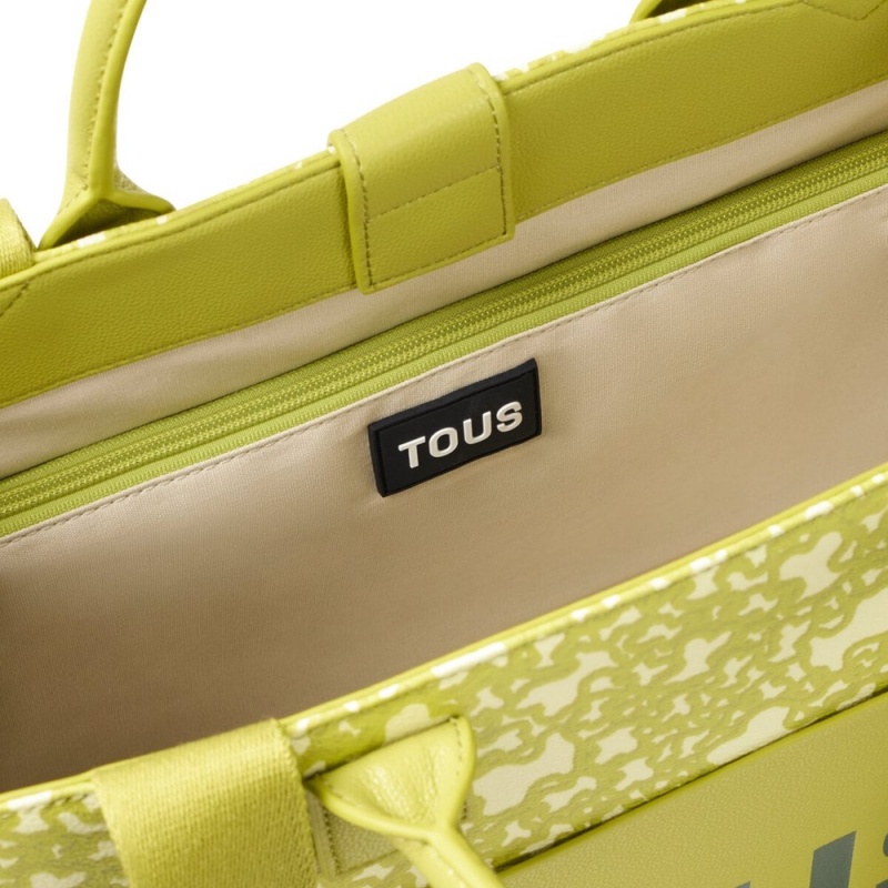 Bolsa de Mano TOUS Large lime Kaos Mini Evolution Amaya Shopping bag Mujer Verdes Claro | 6170YHTFK