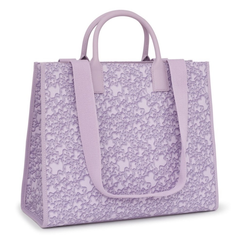 Bolsa de Mano TOUS Large mauve Kaos Mini Evolution Amaya Shopping bag Mujer Morados | 7816YTBLR