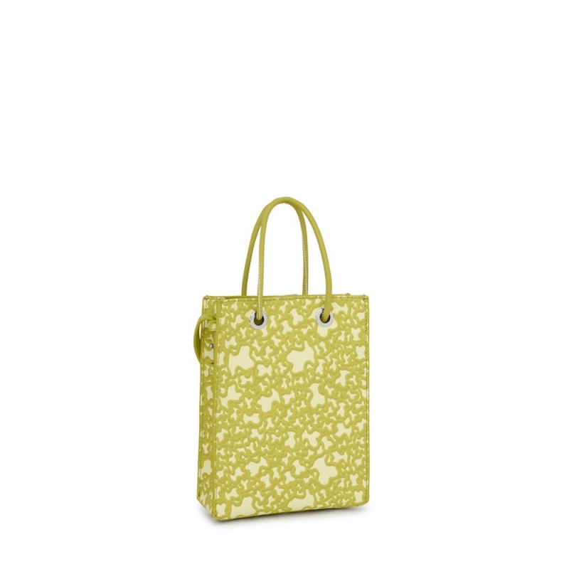 Bolsa de Mano TOUS Lime Kaos Mini Evolution Mini handbag Mujer Verdes Claro | 5479UWNQK