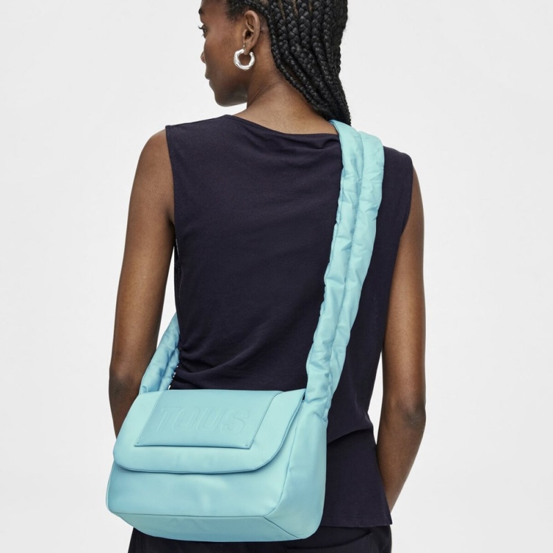 Bolsa de Mano TOUS Marina Crossbody Bags Mujer Azules | 5389DFTIV