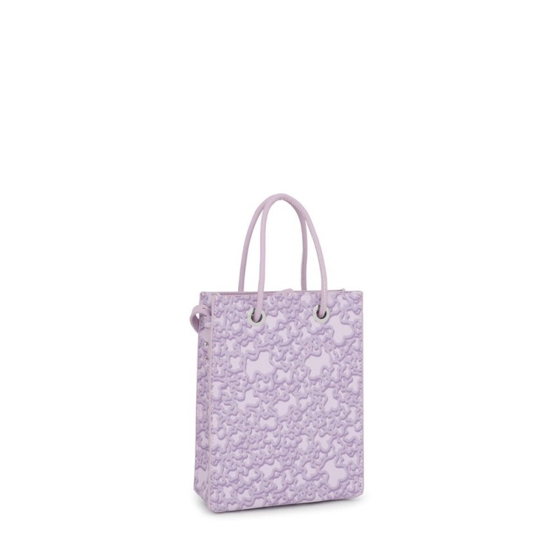 Bolsa de Mano TOUS Mauve Kaos Mini Evolution Pop Mini handbag Mujer Morados | 0459DWULH