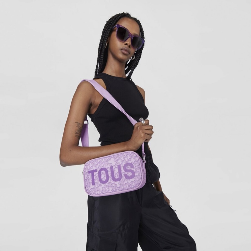 Bolsa de Mano TOUS Mauve Kaos Mini Evolution Crossbody reporter bag Mujer Morados | 5741VRHOX