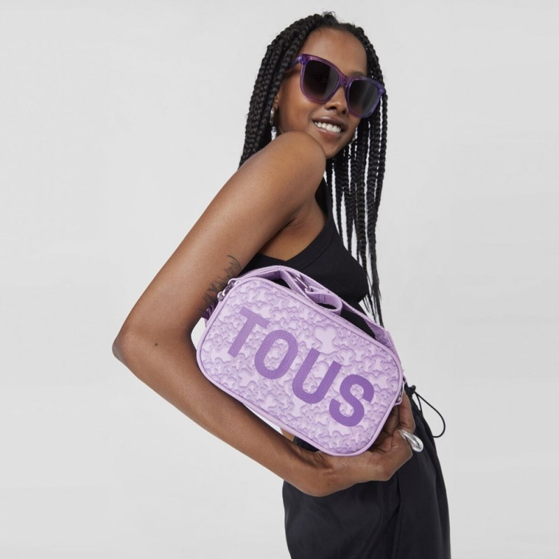 Bolsa de Mano TOUS Mauve Kaos Mini Evolution Crossbody reporter bag Mujer Morados | 5741VRHOX