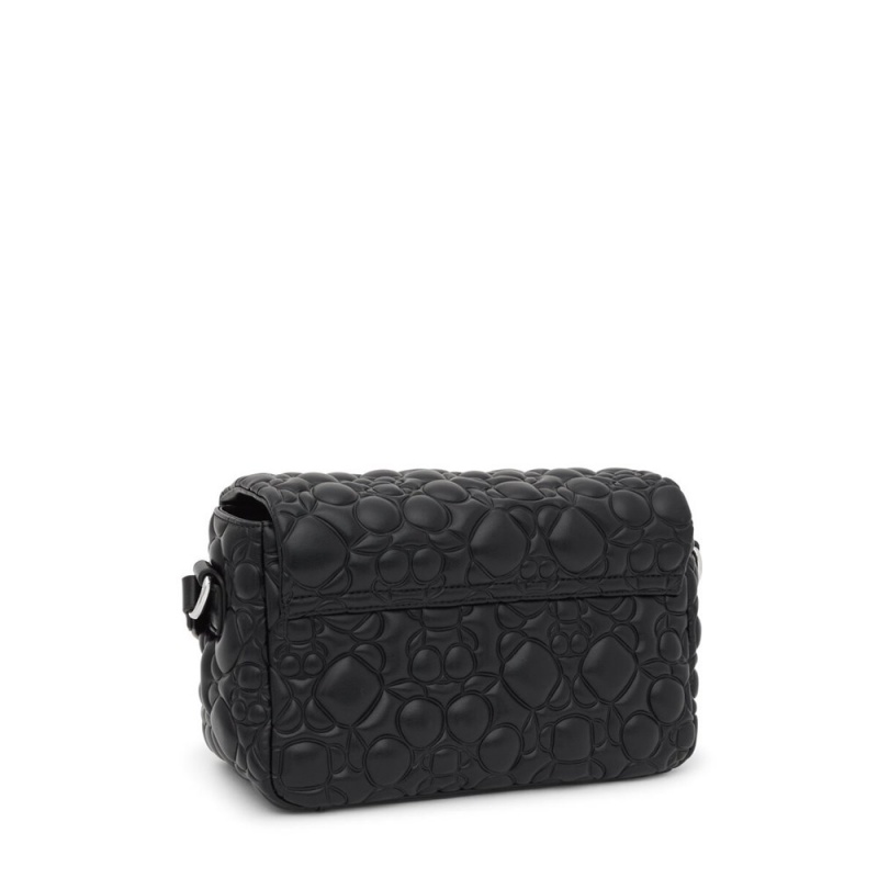 Bolsa de Mano TOUS Medium Crossbody Bags Bold Mujer Negros | 5943WNTRC