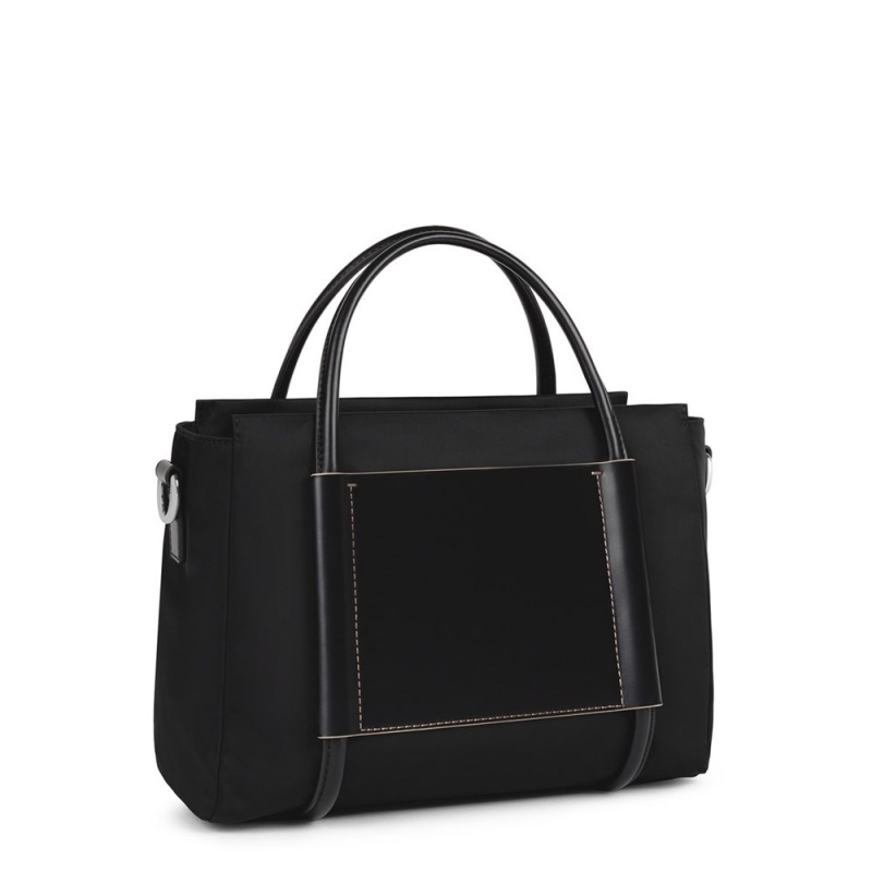 Bolsa de Mano TOUS Medium Empire Soft City bag Mujer Negros | 7931OLUWZ