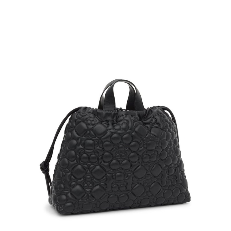 Bolsa de Mano TOUS Medium Shoulder Bags Bold Mujer Negros | 4385ILZQU