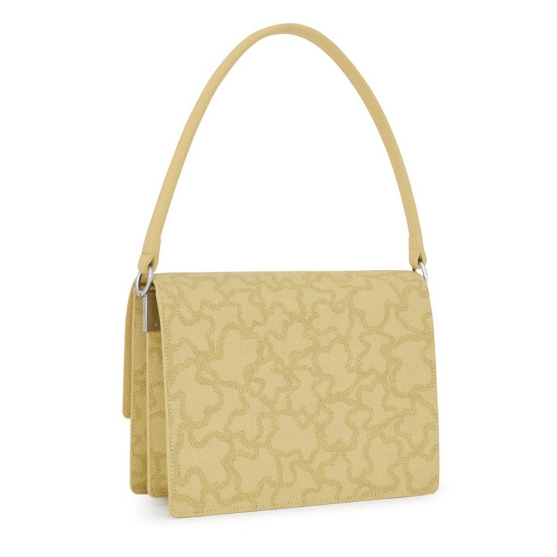 Bolsa de Mano TOUS Medium cream Audree Crossbody Bags Kaos Icon Mujer Creme | 2417CPXDY