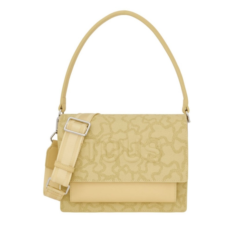 Bolsa de Mano TOUS Medium cream Audree Crossbody Bags Kaos Icon Mujer Creme | 2417CPXDY