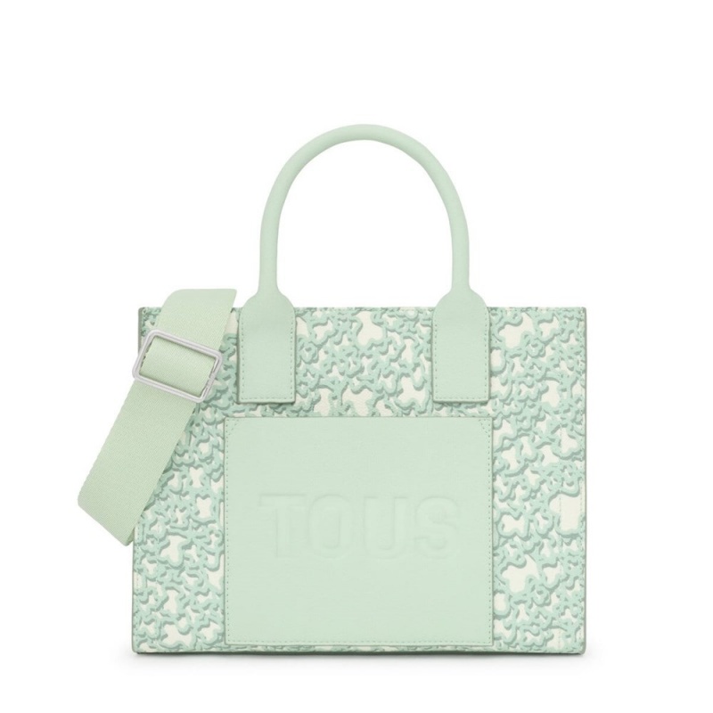 Bolsa de Mano TOUS Medium mint Amaya Shopping bag Kaos Mini Evolution Mujer Verde Menta Verdes | 9408LXOHK