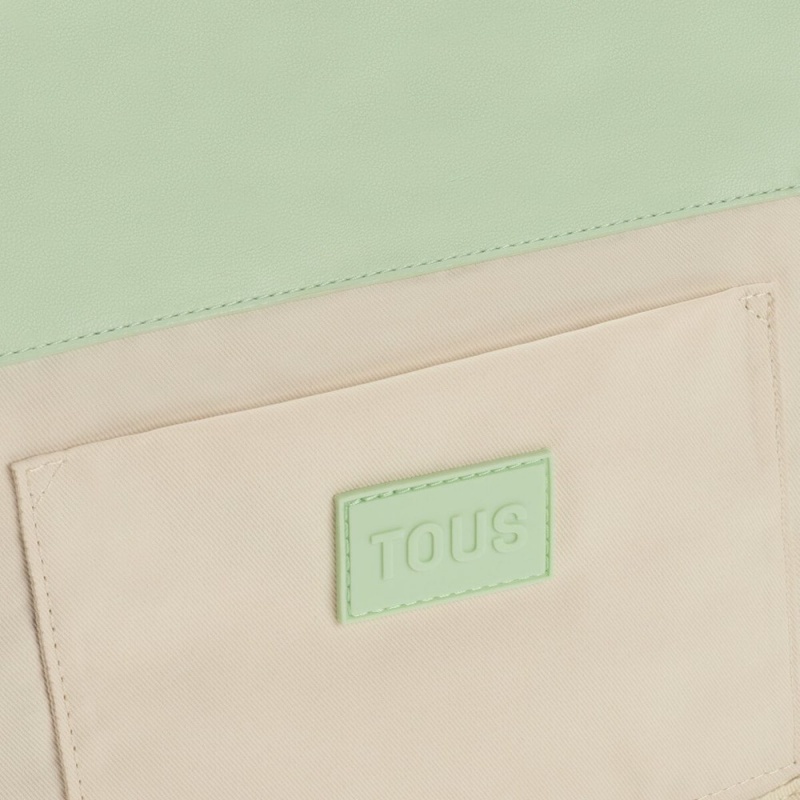 Bolsa de Mano TOUS Medium mint Crossbody Bags Carol Warm Mujer Verde Menta Verdes | 3716PDGHE