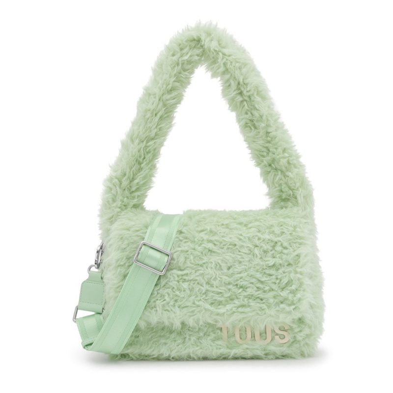 Bolsa de Mano TOUS Medium mint Crossbody Bags Carol Warm Mujer Verde Menta Verdes | 3716PDGHE