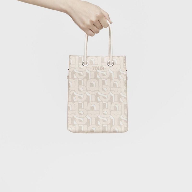 Bolsa de Mano TOUS Minibag MANIFESTO Mujer Beige | 1862AXIQL