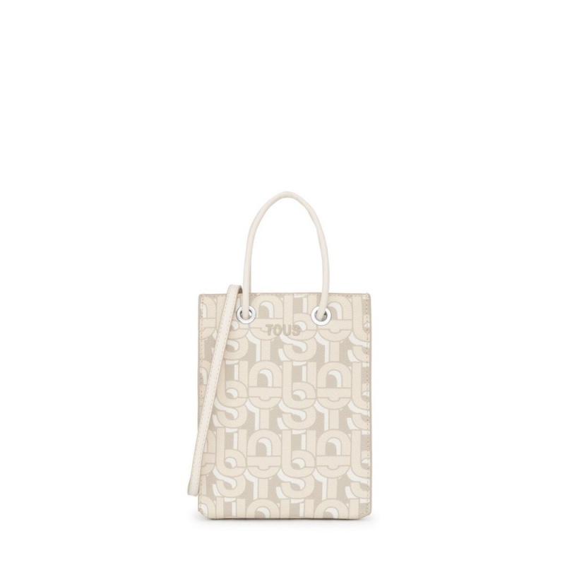 Bolsa de Mano TOUS Minibag MANIFESTO Mujer Beige | 1862AXIQL