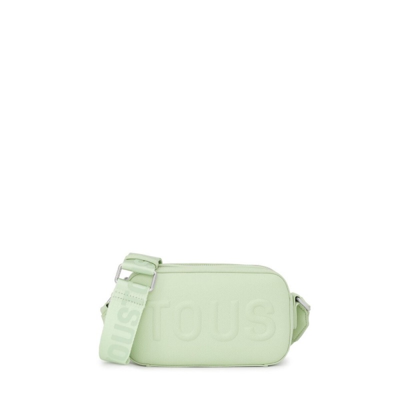 Bolsa de Mano TOUS Mint La Rue New Crossbody reporter bag Mujer Verde Menta Verdes | 6237CAMBY