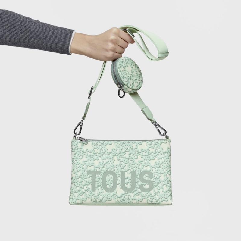 Bolsa de Mano TOUS Mint Planos Crossbody Bags Kaos Mini Evolution Mujer Verde Menta Verdes | 5937KDIGM