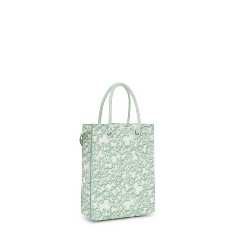 Bolsa de Mano TOUS Mint Pop Minibag Kaos Mini Evolution Mujer Verde Menta Verdes | 3659EIBOJ