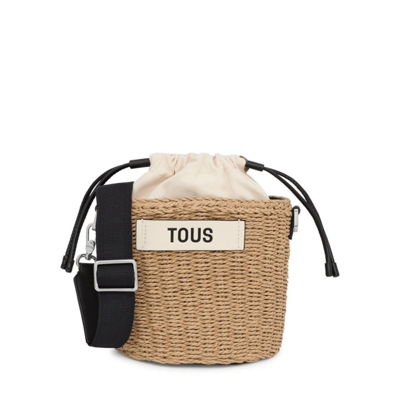 Bolsa de Mano TOUS One-Shoulder Bags Scoubidou Mujer Negros | 2960FSGKQ