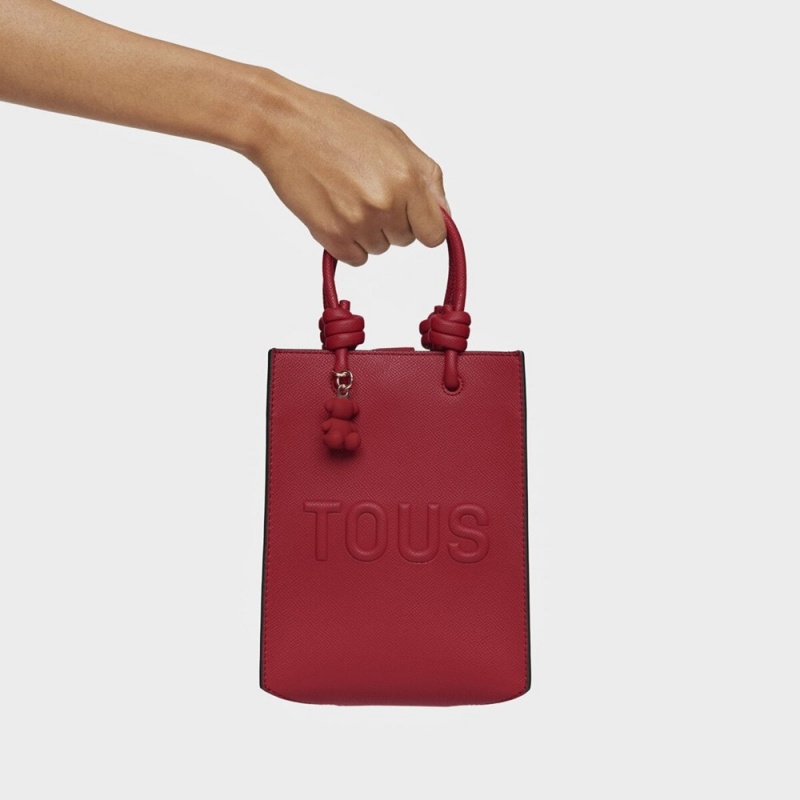 Bolsa de Mano TOUS Russet Pop Minibag La Rue New Mujer Negros | 3469OPFAT