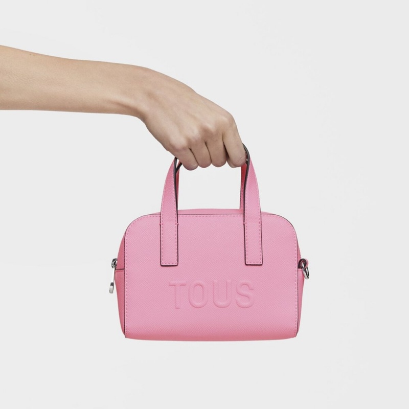 Bolsa de Mano TOUS Small Bowling bag La Rue New Mujer Rosas | 7123LDEJT