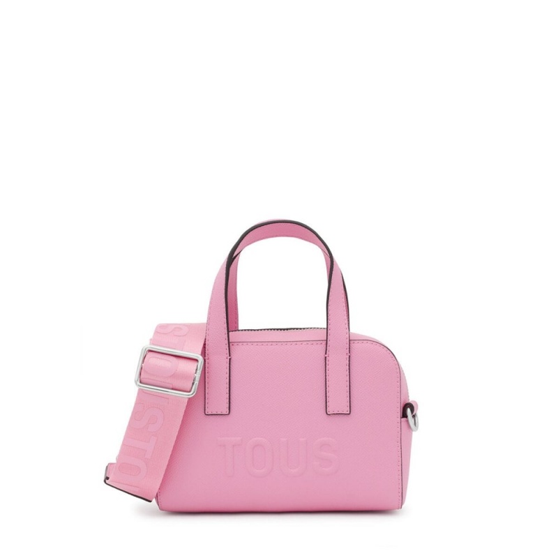 Bolsa de Mano TOUS Small Bowling bag La Rue New Mujer Rosas | 7123LDEJT