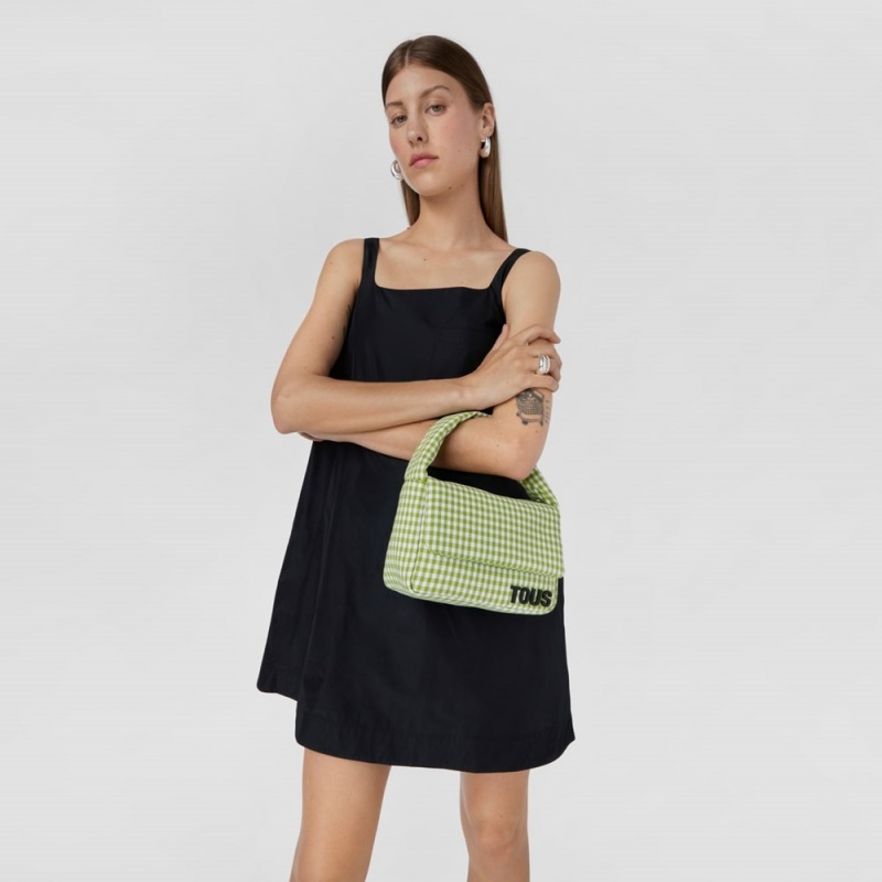 Bolsa de Mano TOUS Small Crossbody Bags Carol Vichy Mujer Verdes | 0718UYRMA