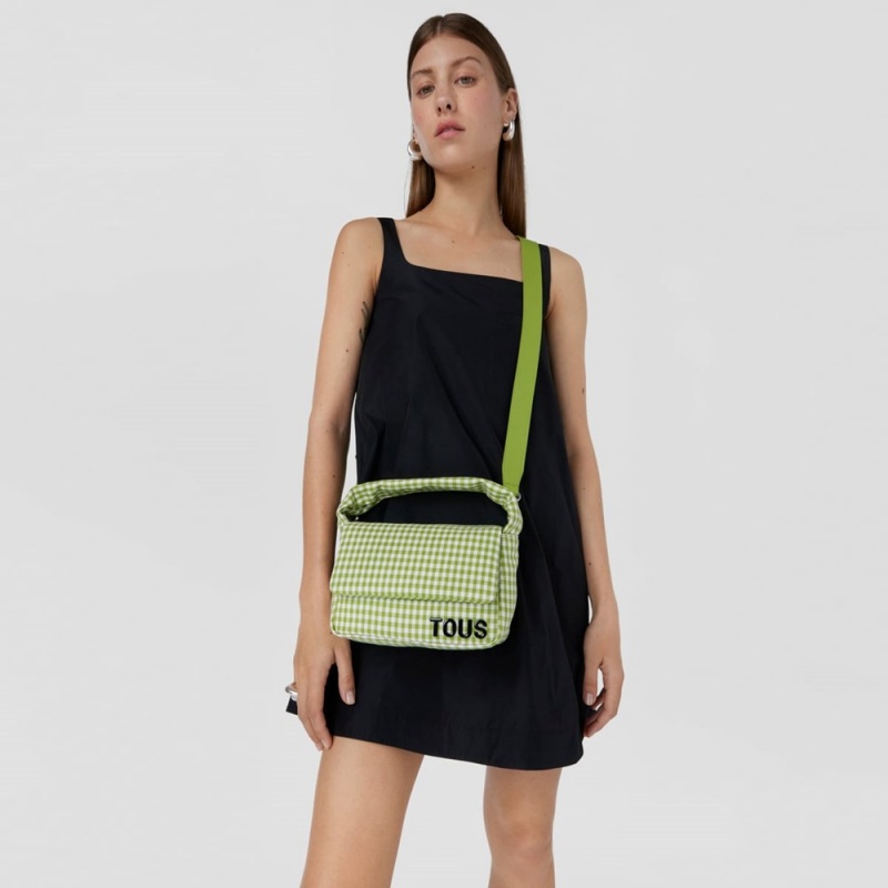 Bolsa de Mano TOUS Small Crossbody Bags Carol Vichy Mujer Verdes | 0718UYRMA