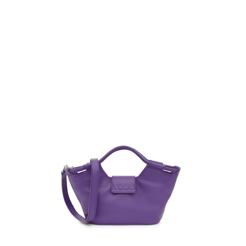 Bolsa de Mano TOUS Small Tote bag Sun Mujer Morados | 1476EKSCL