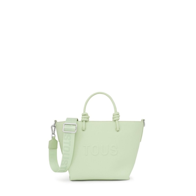 Bolsa de Mano TOUS Small mint La Rue New Tote bag Mujer Verde Menta Verdes | 6312KODFW